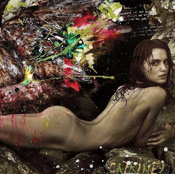 Catrinel a pozat nud pentru pictorul Raphael Mazzucco