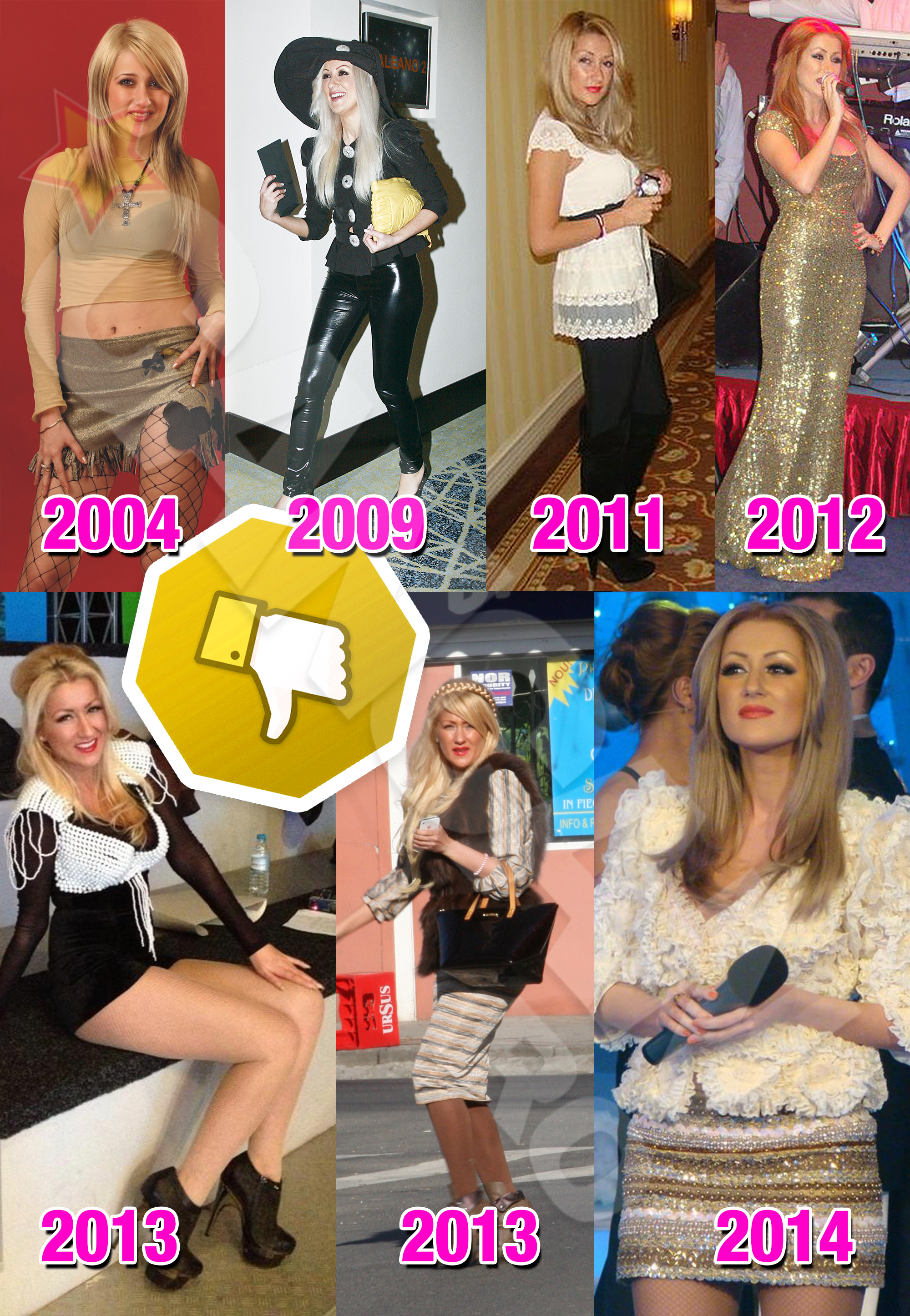 Asa a evoluat stilul vestimantar al ralucai e la Bambi, de la debut si pana in prezent