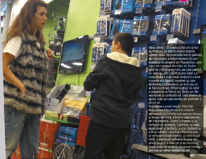 Bella la cumparaturi alaturi de fiul sau Michael