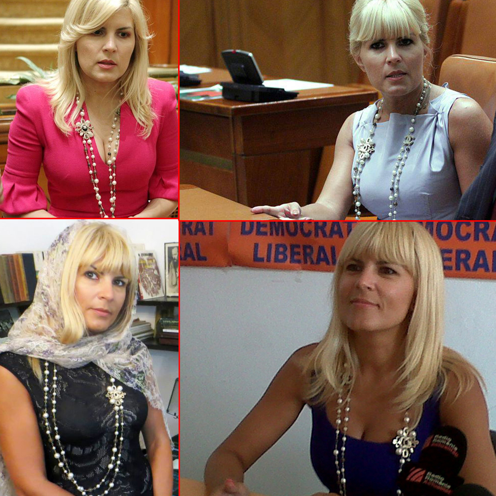 Colierul Chanel a fost una dintre primele bijuterii de marca ale Elenei Udrea si l-a purtat pana si la... manastire