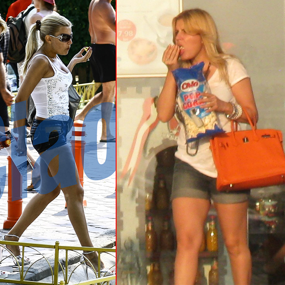 Desi nu era tocmai o silfida, Udrea adora sa se imbrace in pantaloni foarte scurti la care asorta genti Hermes Birkin de peste 6.000 de euro exemplarul