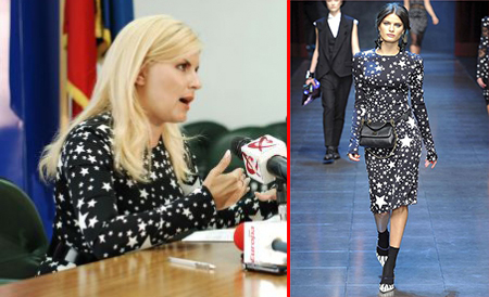 Aceasta este rochia pentru care Udrea a fost acuzata ca ar fi platit 14.000 de lire