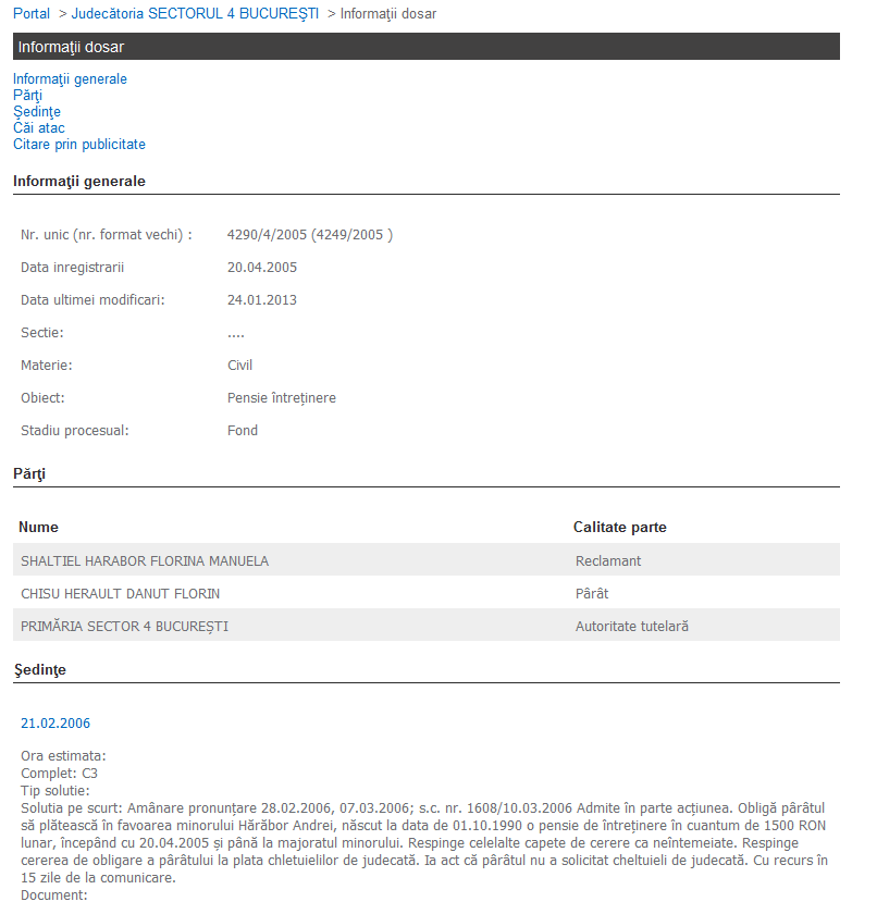 Aceasta este decizia instantei privind procesul cu Dan Chisu