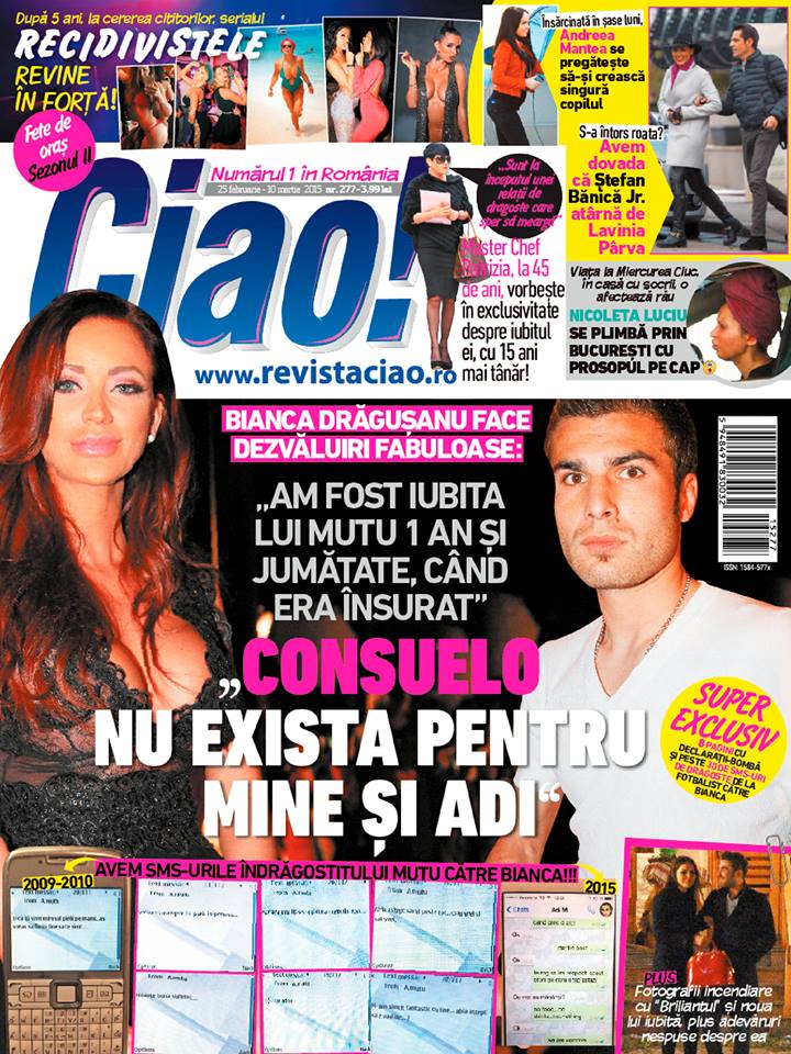Acesta este noul numar al revistei Ciao, care apare astzi pe piata