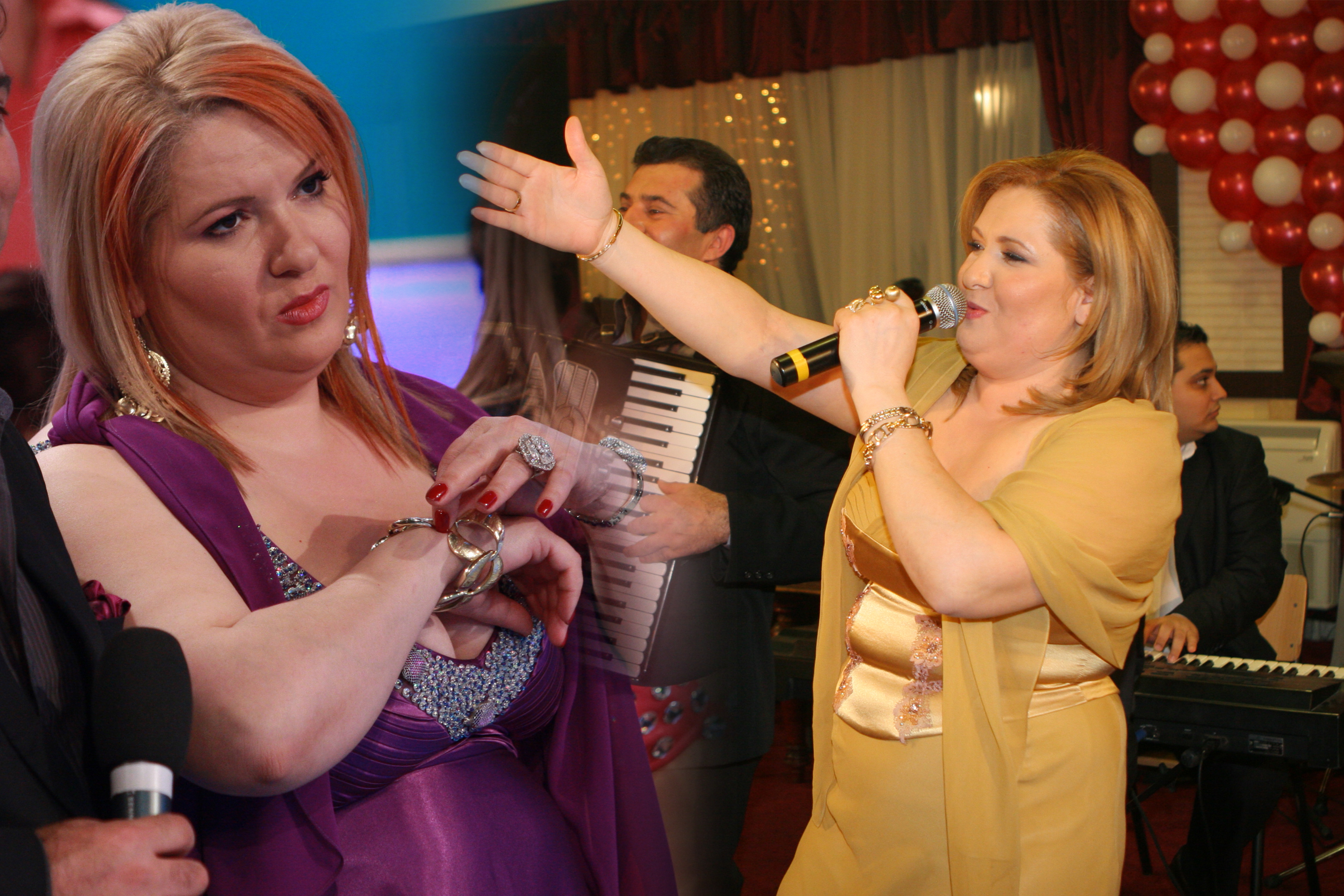 Viorica adora sa-si impodobeadsca bratele si degetele cu bijuterii din aur