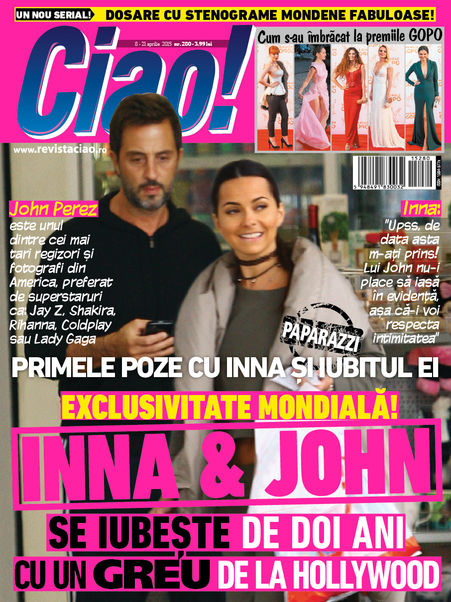 Aflati totul despre povestea de dragoste pe care Inna o traieste numai in revista Ciao!