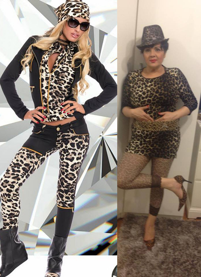 Catanga a rupt gura targului intr-o tinuta animal-print, a la Loredana Chivu