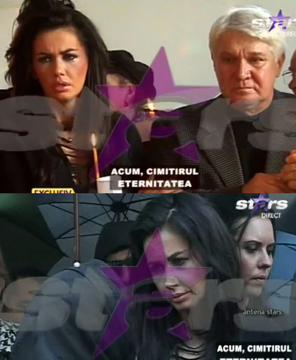 Oana a avut o tinuta neagra, dar moderna, la inmormantare