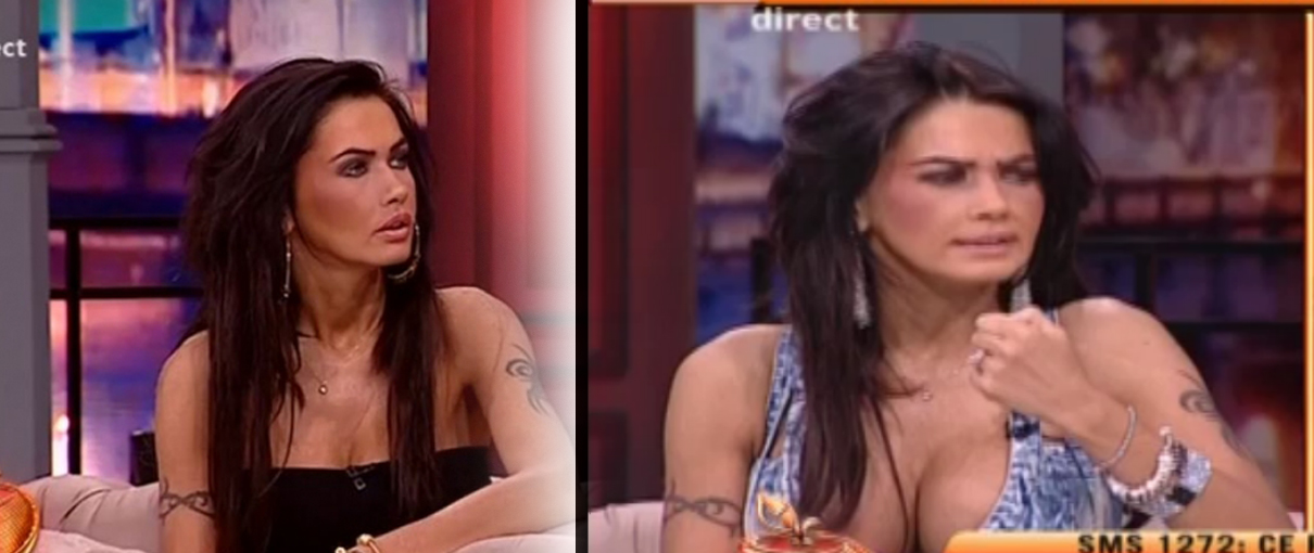 Asa s-a afisat Oana dupa inmormantare