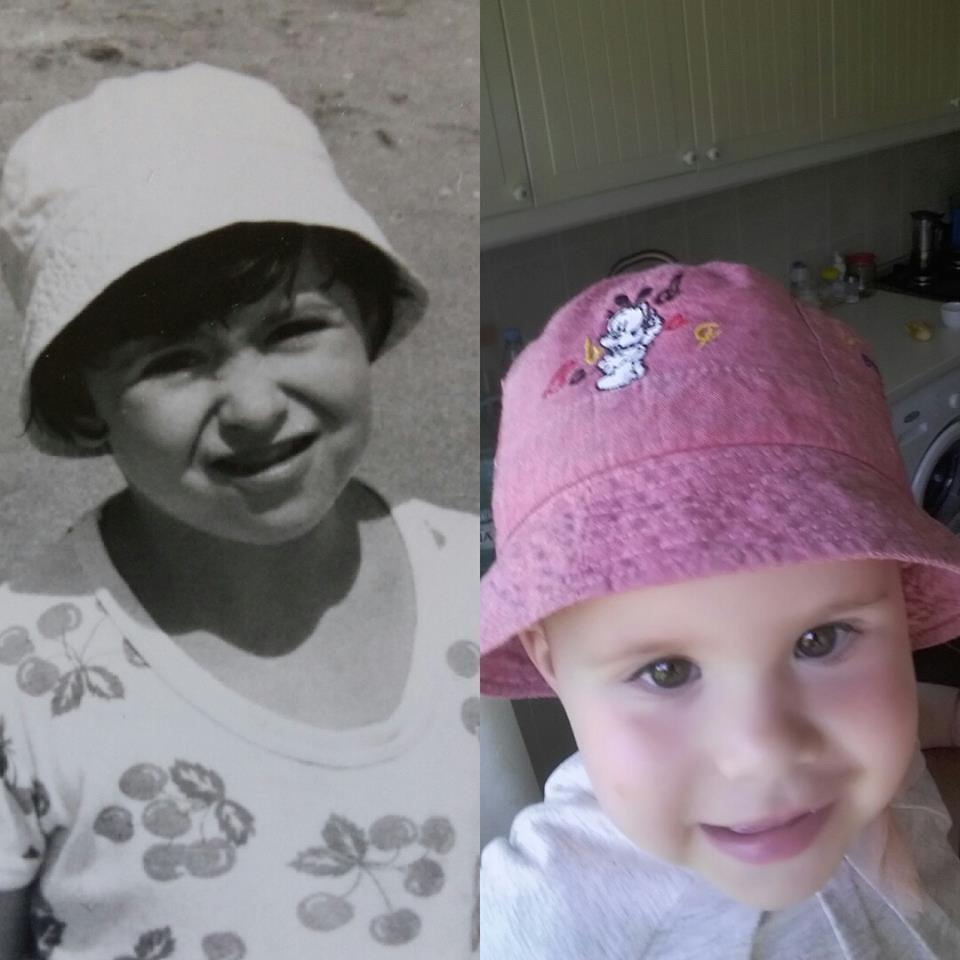 Oana Roman (stanga) si fiica ei, Maria Isabela (dreapta)