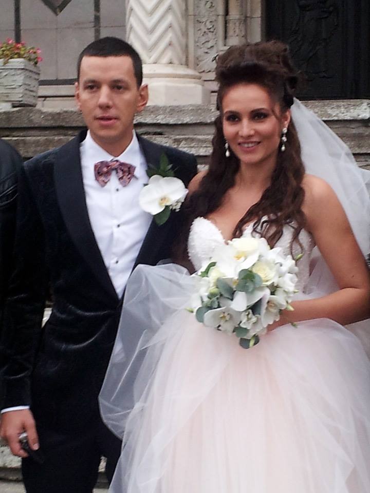 Nicole alaturi de sotul ei