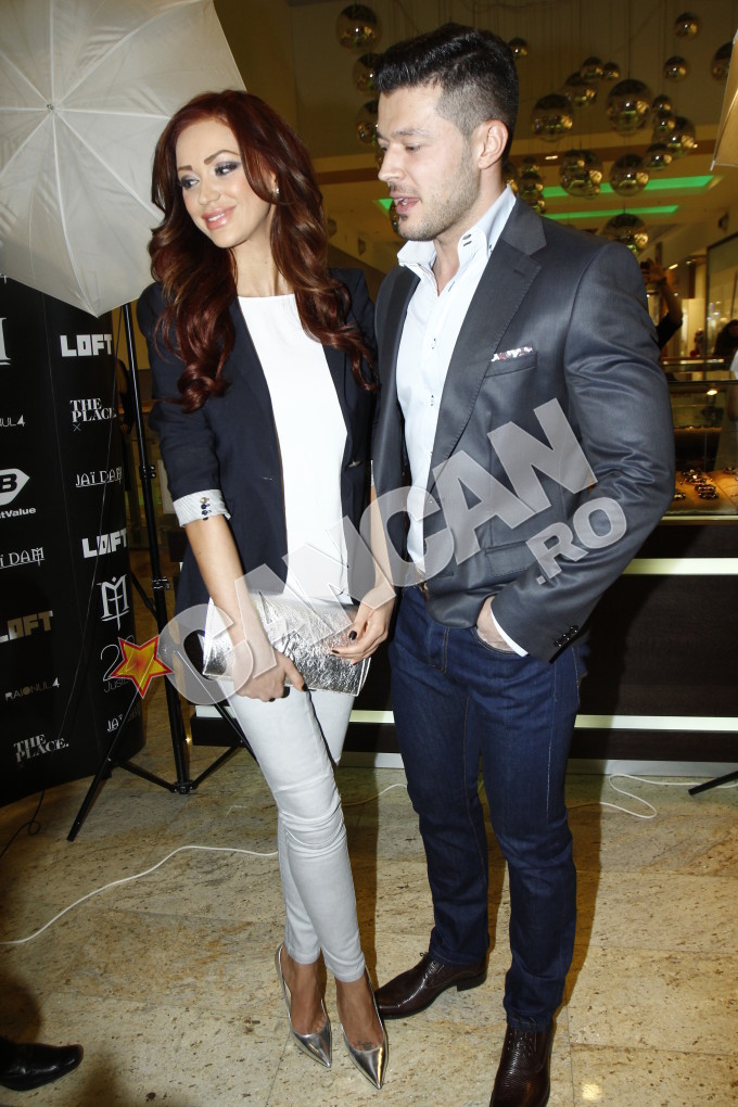 Victor Slav si fosta lui sotie, Bianca Dragusanu.