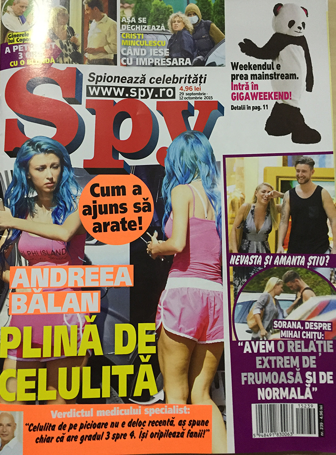 Numarul revistei in care apare Andreea Balan