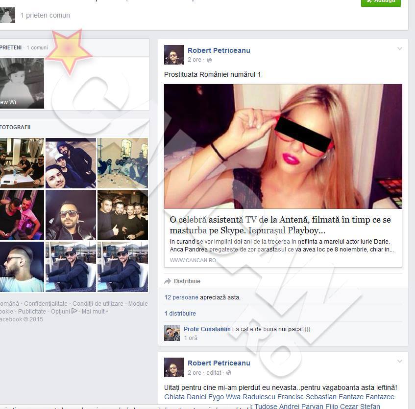 Dupa ce a aflat ce a facut Florentina, Robert si-a postat un mesaj pe Facebook