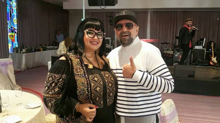 Artistul s-a fotografiat alaturi de Ozana Barabancea