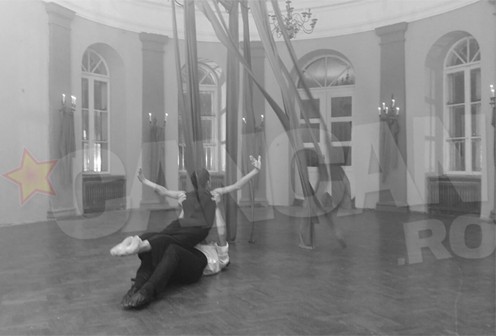Maria a filmat alaturi de doi balerini profesionisti