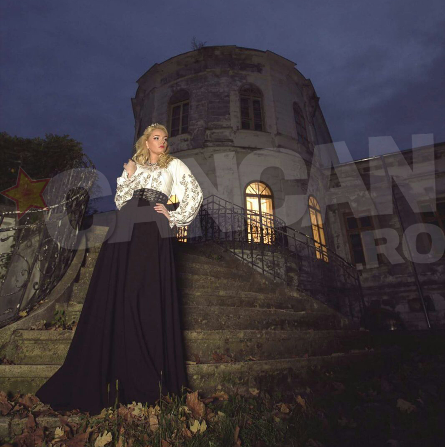 Filmarile au durat 10 ore si s-au petrecut la un castel de langa Bucuresti