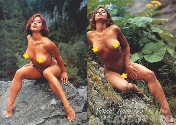 Vanda a pozat intr-o revista pentru barbati