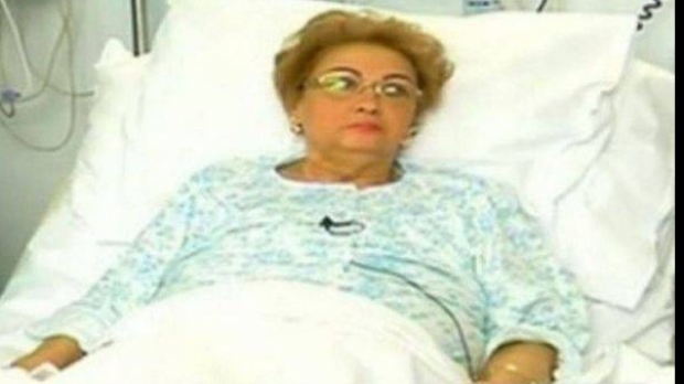Marioara Zavoranu pe patul de spital