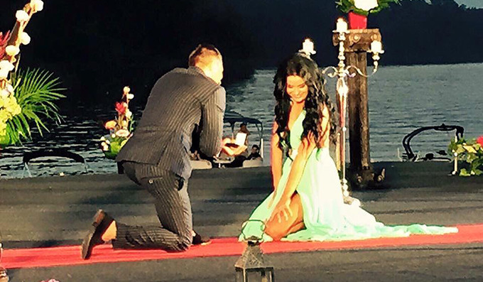 Valentin Gane si Daniela Crudu, pe platourile de filmare