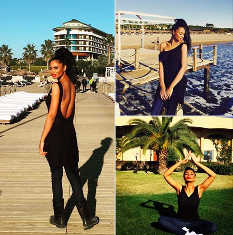 Laurette se bucura de sezonul cald... peste hotare