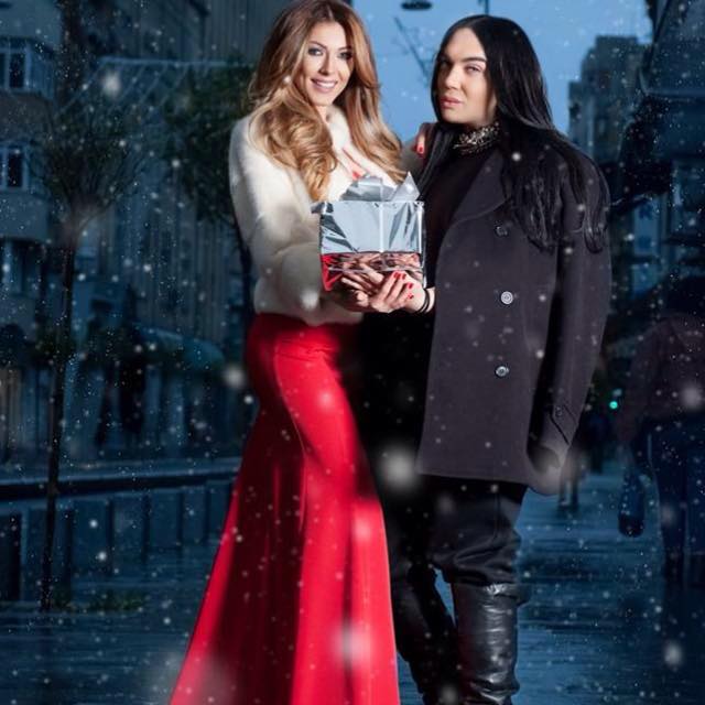 Stilistul Adi Constantin, alaturi de Ilinca Vandici