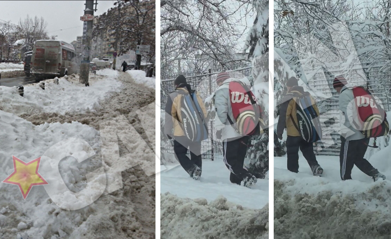 Trotuarele sunt in continuare necuratate