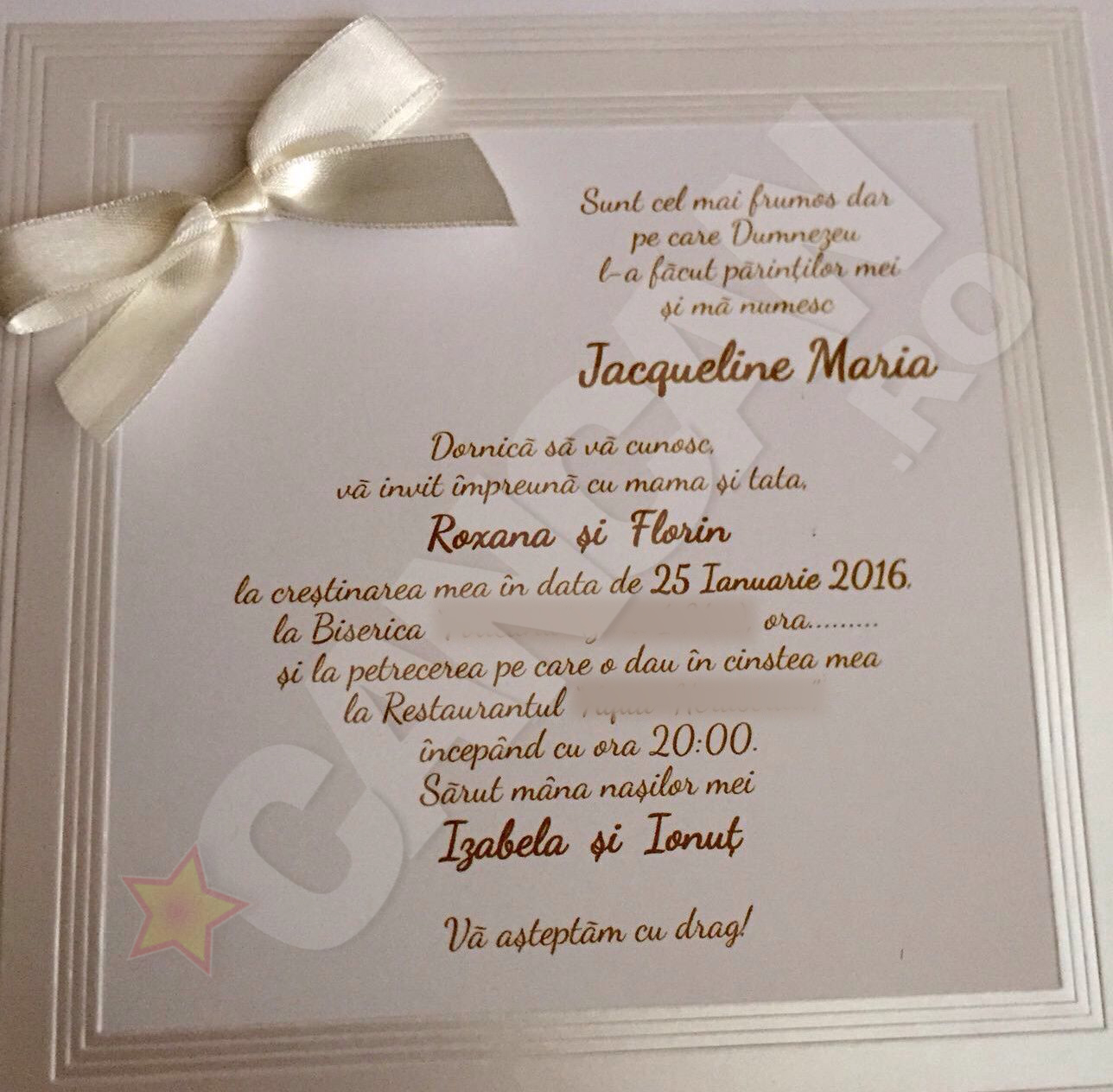 Florin Salam organizeaza o petrecere pe cinste pentru botezul fiicei sale, Jacqueline Maria