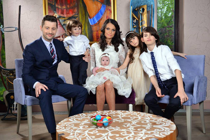 Anca Serea si Adi Sina au o familie frumoasa