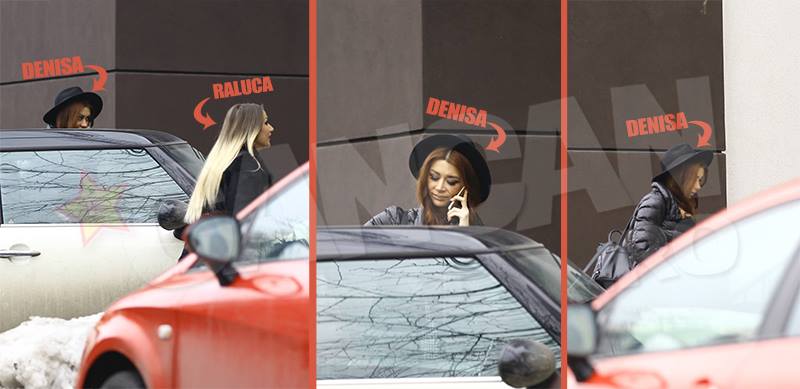 Ora 13:20, cele doua surori ajung la croitorie cu aceeasi masina si o lasa chiar in fata scarilor dupa care intra in croitorie