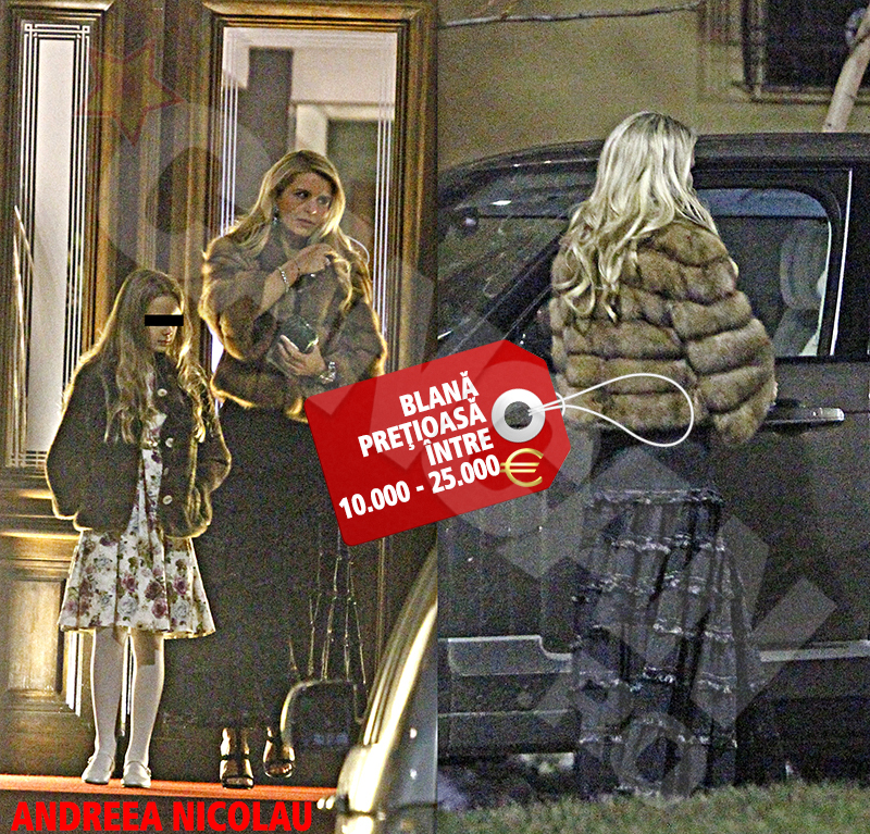 Andreea Nicolau a purtat cea mai scumpa haina de blana
