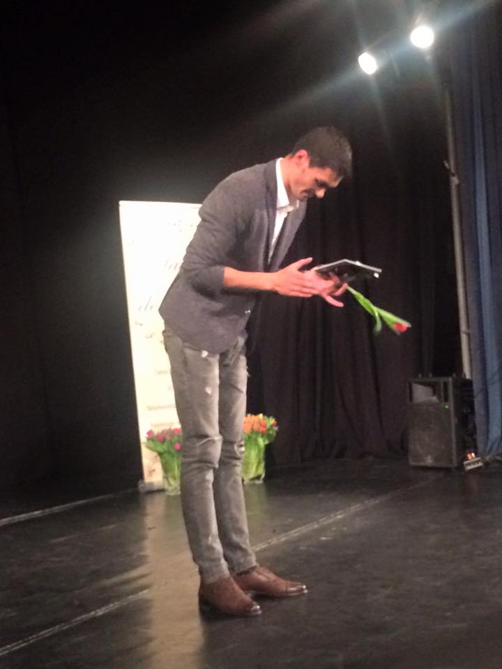 George a fost extrem de emotionat la evenimetul de la Palatul Copiilor