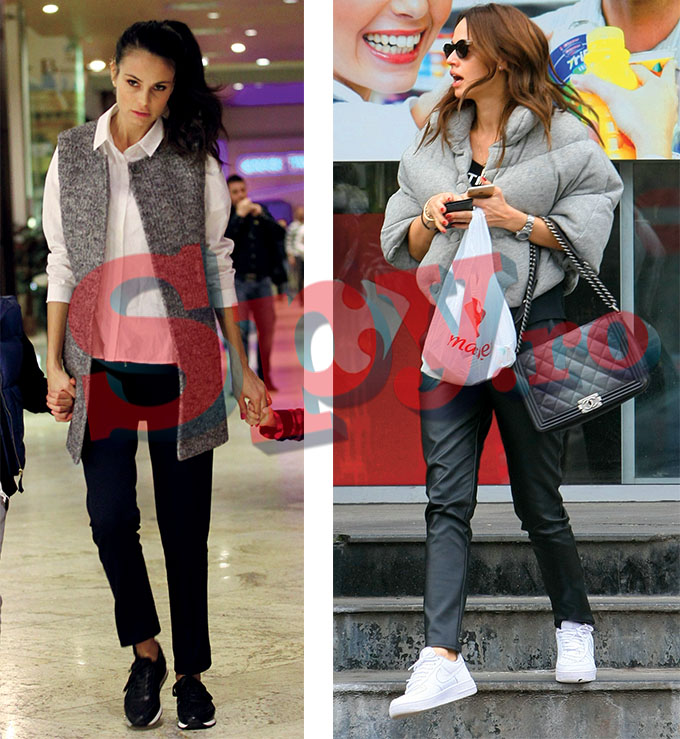 Anca Serea si Andreea Raicu au optat pentru alb si negru