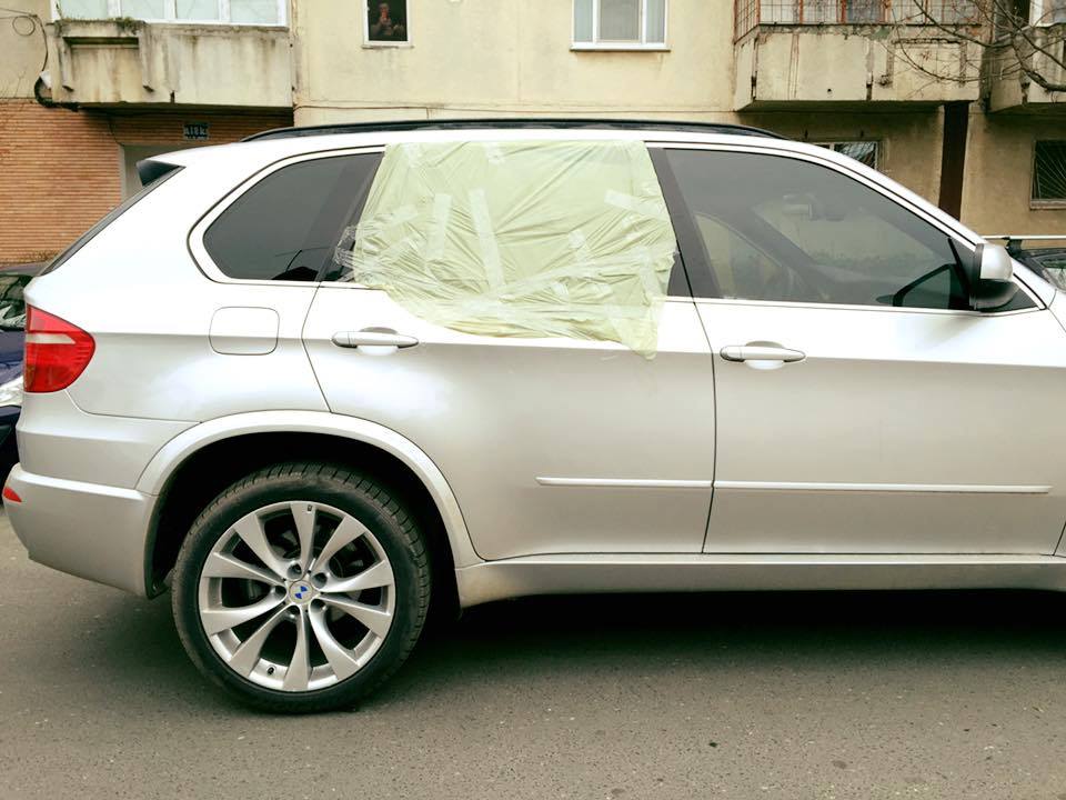 Dorian a avut un soc atunci cand si-a vazut masina sparta