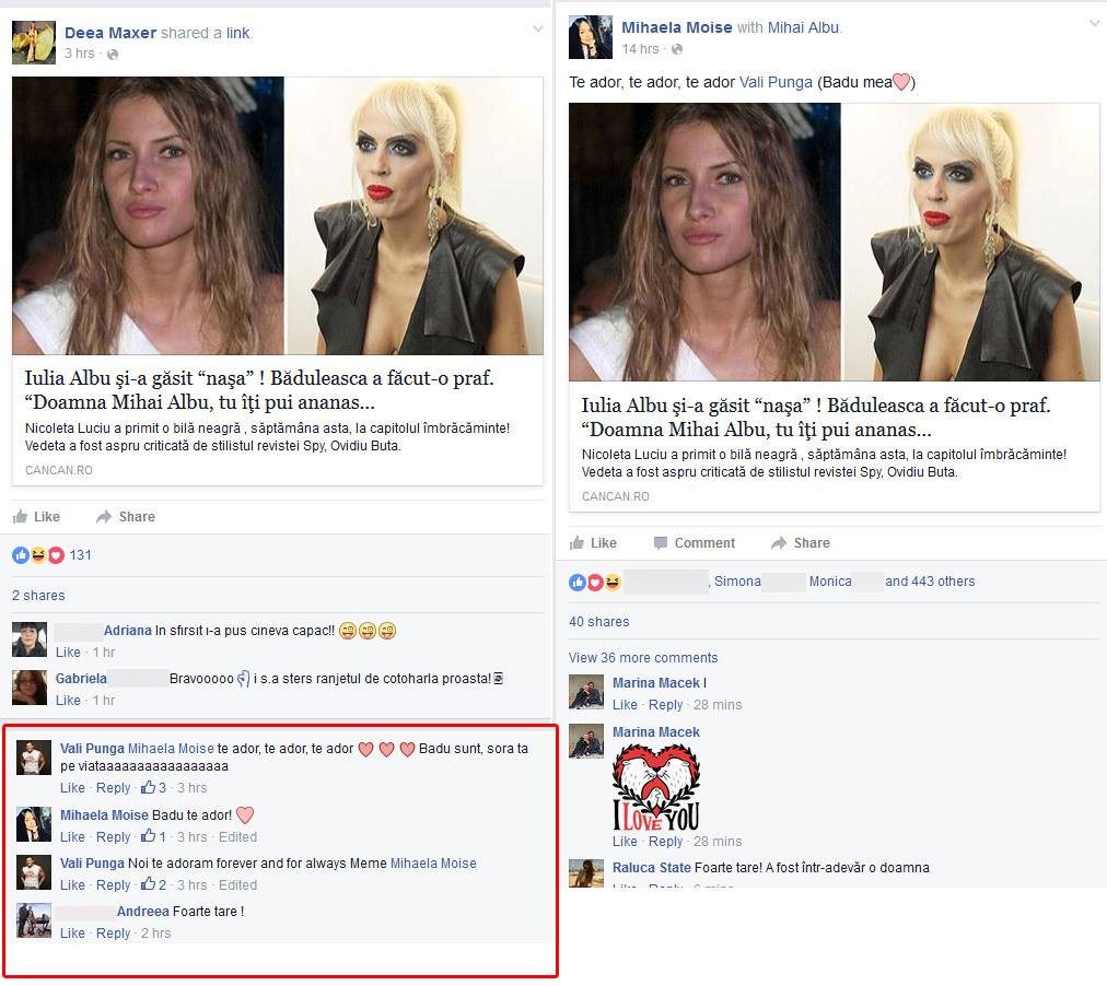 Mesajele de sustinere pentru Raluca Badulescu au luat cu asalt mediul virtual