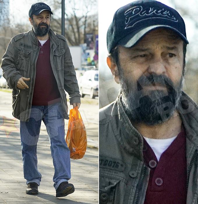 Gyuri Pascu, surprins de CANCAN.RO, trist şi îngandurat.