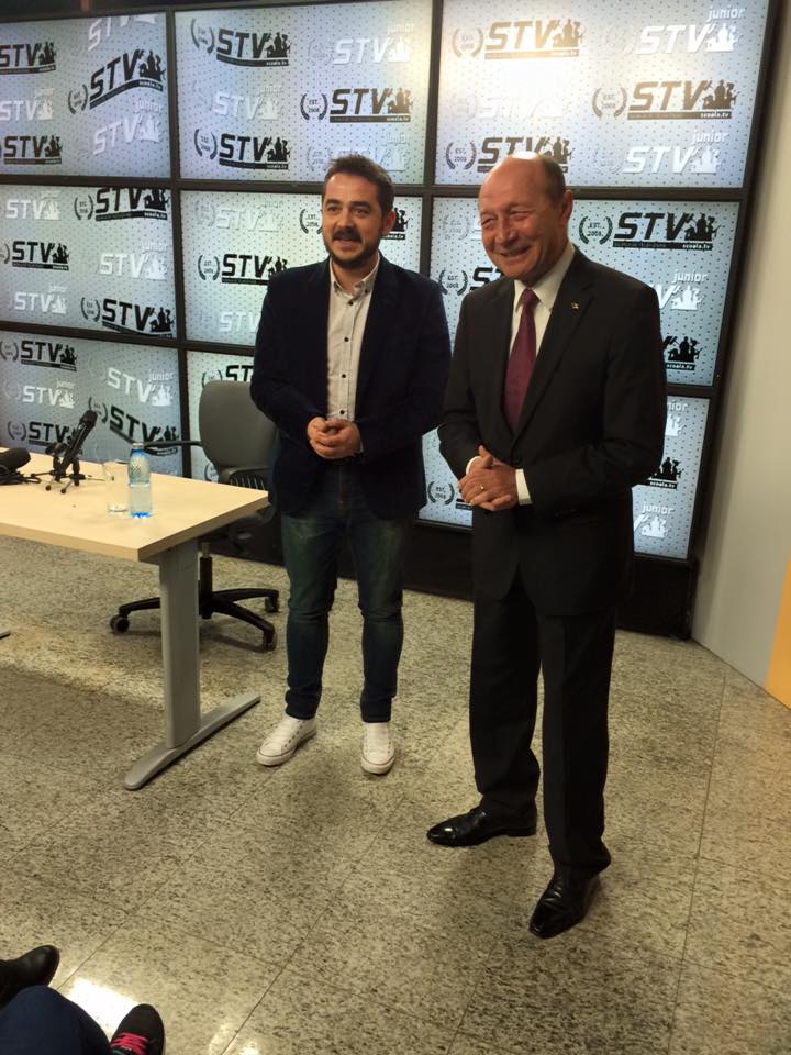 Traian Băsescu a zâmbit pe parcurusul întregii conferinţe de presă