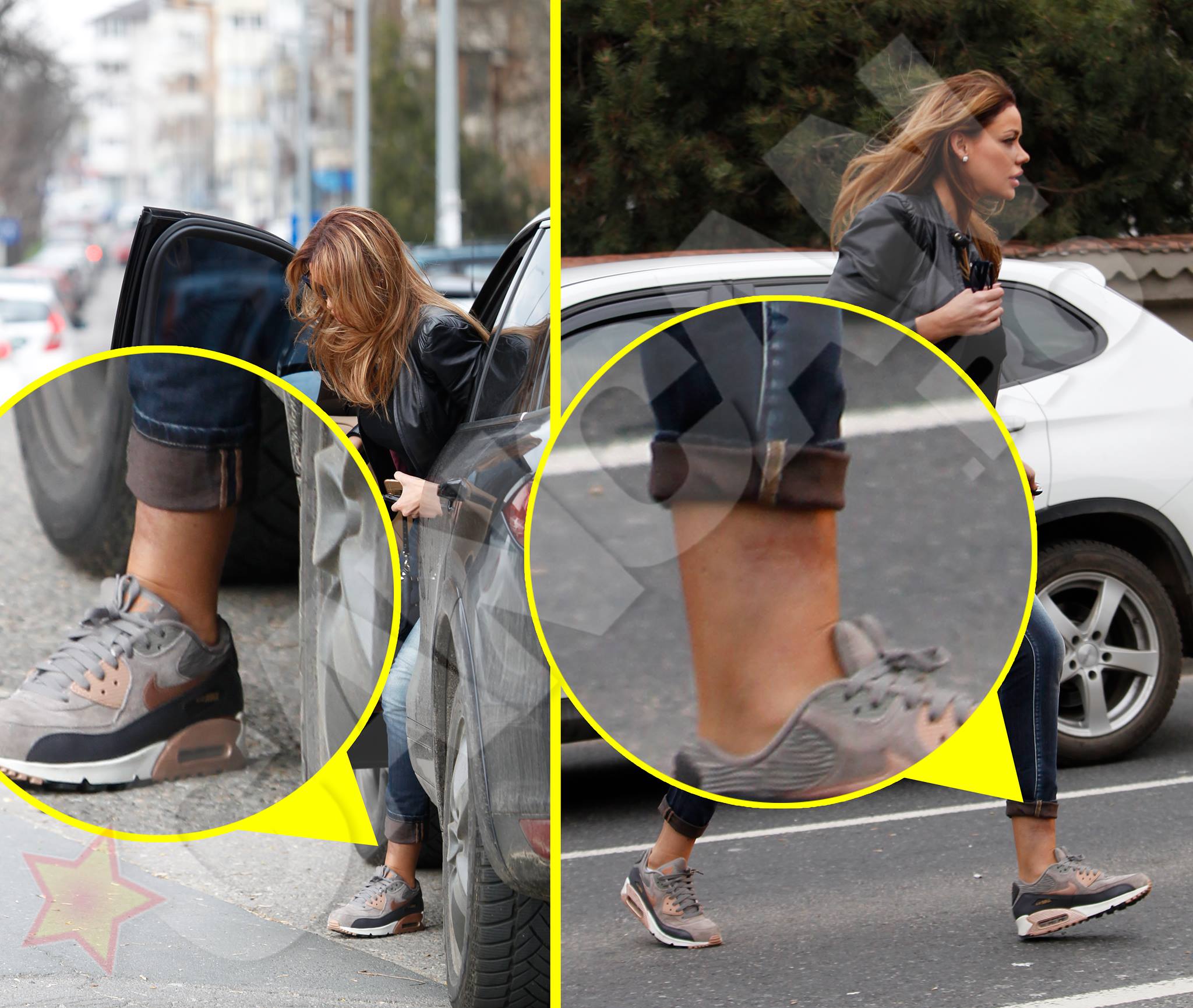 Biancai Dragusanu i se vad ranile la picioare.