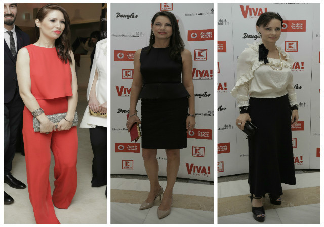 Cristina este simplă şi la obiect, mizează în primul rând pe culoare. Un clutch mai extravagant ar fi oferit spectaculozitate.