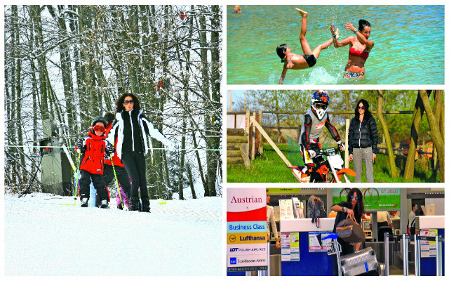 Răduleasca face sport zilnic, în general dimineaţa, cel puţin 15 minute, şi asta se vede în felul în care arată, obişnuindu-l şi pe fiul ei în acelaşi stil,