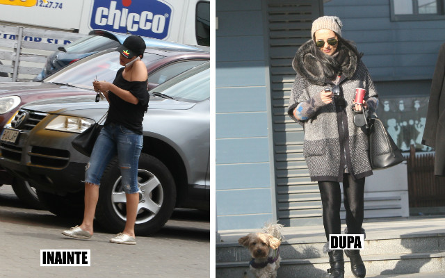 Criticată pentru că se îngrăşase mult, iubita lui Ştefan Bănică Junior afişează acum o cu totul altă dimensiune a siluetei. 