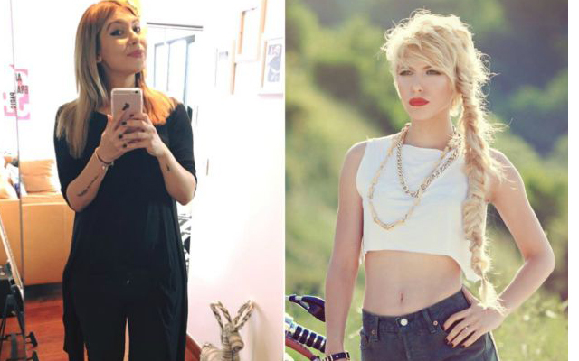 Imaginea din stânga este după naştere, iar cea din dreapta înainte de a veni pe lume Erin