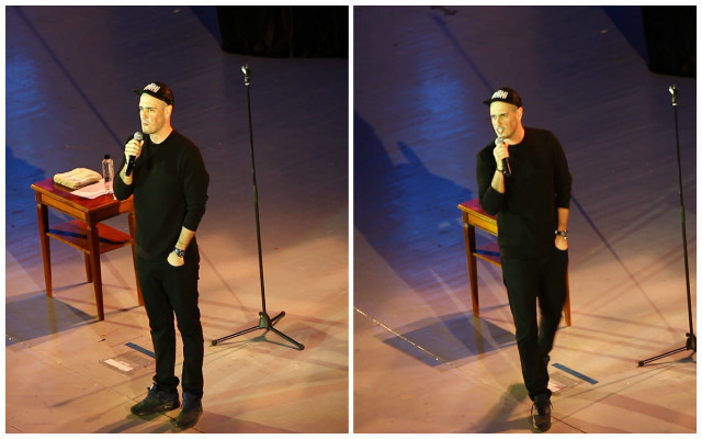 Matei Dima a venit pentru prima oară la Sala Palatului să ţină un spectacol.