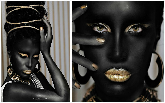 Adelina Pestriţu s-a transformat într-o adevărată negresă.