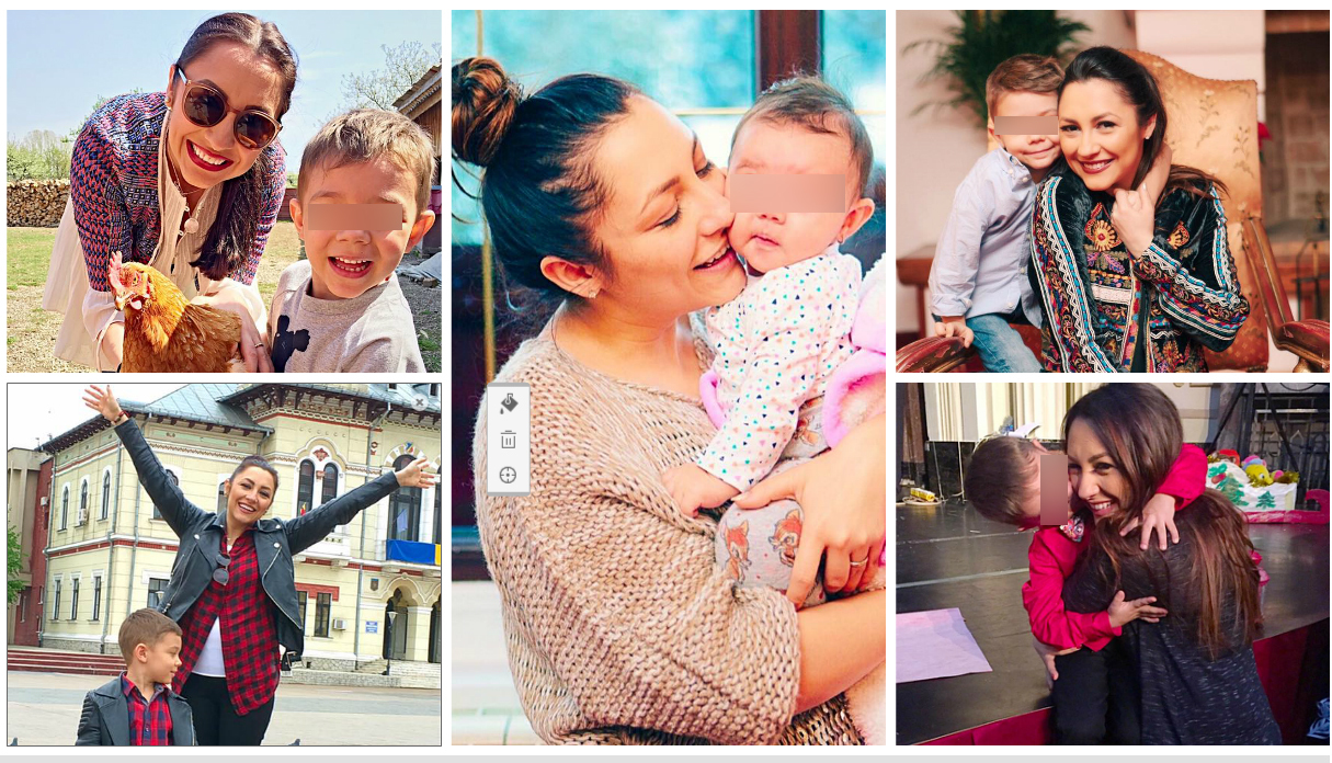 Andra este mămica a doi copii frumoşi este foarte mândră de acest lucru.