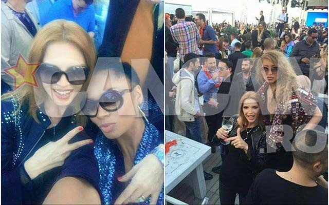 Vedeta s-a distrat la petrecerea din club Loft, cu prietenele şi un pahar de... şpriţ.