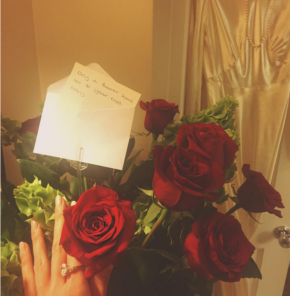 Buchetul primit de Mădalina Ghenea