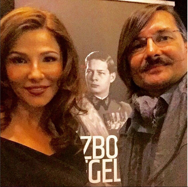 Oana Cuzino, alături de Mircea Lăcătuş, fostul ei coleg.