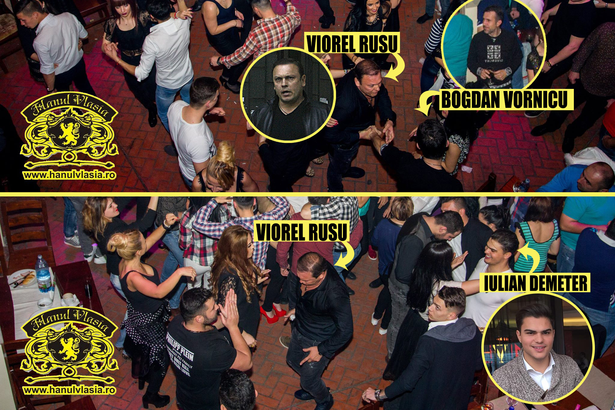 Imaginile sunt realizate în noaptea cu pricina