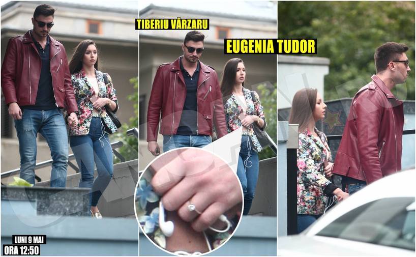 Eugenia poartă mândră simbolul dragostei pe care l-a primit, cel mai probabil, de la iubitul ei, Tibi